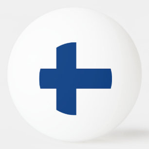 Speciale pingpongbal met vlag van Finland