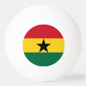 Speciale pingpongbal met Vlag van Ghana (Voorkant)
