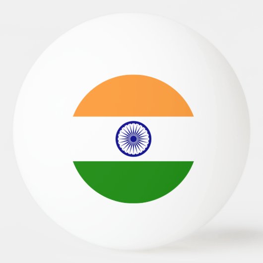 Speciale pingpongbal met vlag van India (Achterkant)