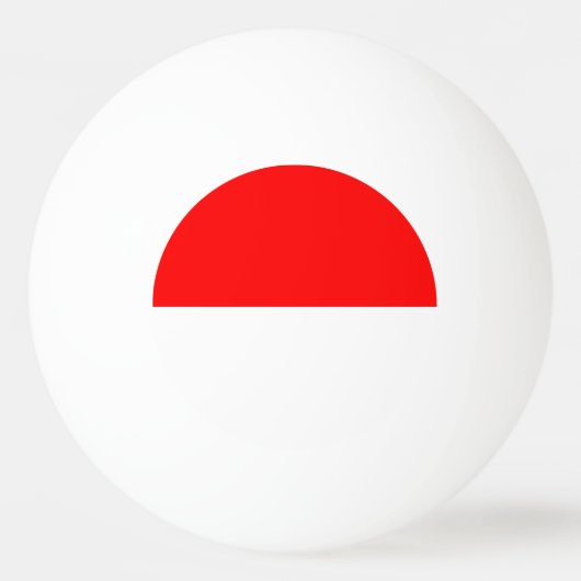 Speciale pingpongbal met vlag van Indonesië (Achterkant)