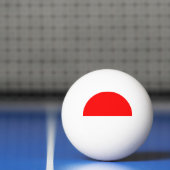 Speciale pingpongbal met vlag van Indonesië (Net)