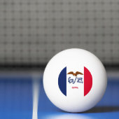 Speciale pingpongbal met vlag van Iowa State (Net)