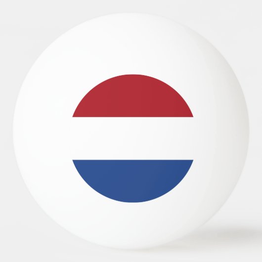 Speciale pingpongbal met vlag van Nederland (Voorkant)