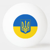 Speciale pingpongbal met vlag van Oekraïne (Voorkant)
