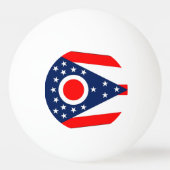Speciale pingpongbal met vlag van Ohio State (Voorkant)