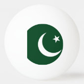 Speciale pingpongbal met vlag van Pakistan (Voorkant)