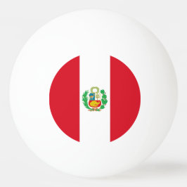 Speciale pingpongbal met vlag van Peru