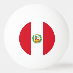 Speciale pingpongbal met vlag van Peru