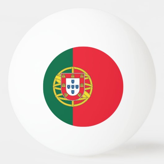Speciale pingpongbal met vlag van Portugal (Achterkant)