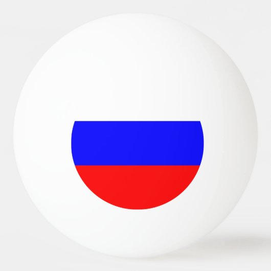 Speciale pingpongbal met vlag van Rusland (Achterkant)