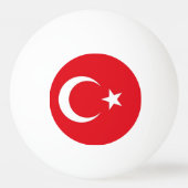 Speciale pingpongbal met vlag van Turkije (Achterkant)