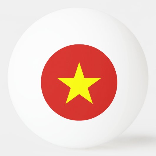Speciale pingpongbal met vlag van Vietnam (Achterkant)