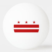 Speciale pingpongbal met vlag van Washington DC (Voorkant)
