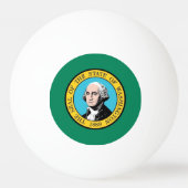 Speciale pingpongbal met Vlag van Washington USA (Voorkant)