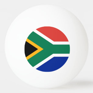 Speciale pingpongbal met vlag van Zuid-Afrika
