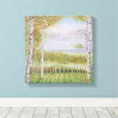 Speciale plek op de heuvel canvas afdruk (Insitu (Houten vloer))