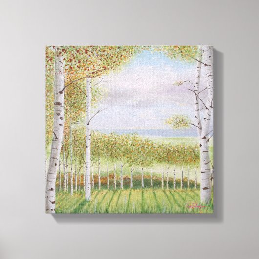 Speciale plek op de heuvel canvas afdruk (Voorkant)