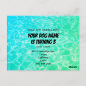 Speciale pool voor uw hond briefkaart (Achterkant)