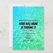 Speciale pool voor uw hond kaart (Achterkant)