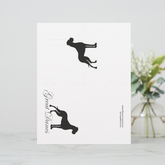 Speciale pop op Great Dane-kaarten (Staand voorkant)