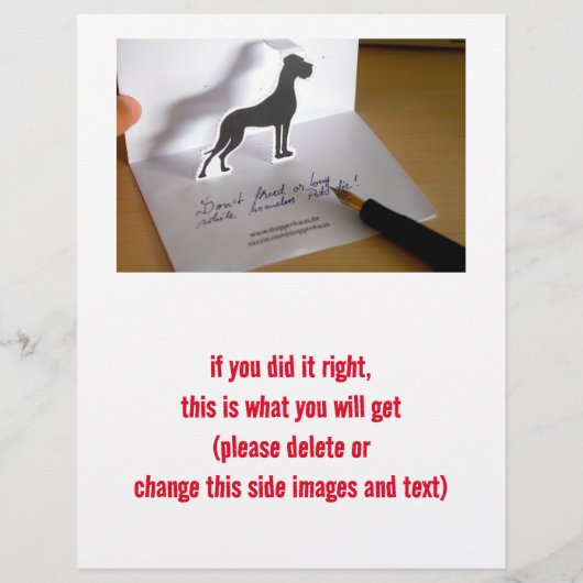 Speciale pop-up Dogge-kaarten (Achterkant)
