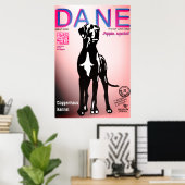 Speciale poster voor de verkoop van Great Dane-pup (Thuiskantoor)