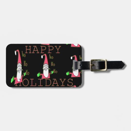 Speciale Prettige feestdagen Ho Ho Ho Ink Sketch S Bagagelabel (Voorkant horizontaal)