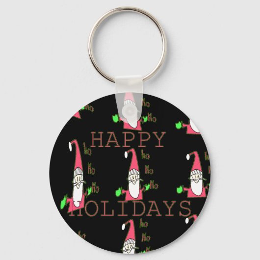 Speciale Prettige feestdagen Ho Ho Ho Ink Sketch S Sleutelhanger (Voorkant)