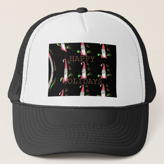 Speciale Prettige feestdagen Ho Ho Ho Ink Sketch S Trucker Pet (Voorkant)