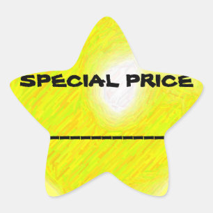Speciale prijskiezer ster sticker
