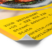 Speciale Promo Restaurant Korting Voedsel Poster (Hoek)