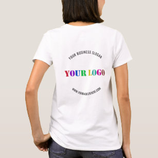 Speciale promotie Aangepaste Logo naam website T-shirt