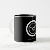 Speciale promotie voor zakelijke Logo Tweekleurige Koffiemok (Voorkant links)