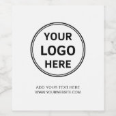 Speciale promotie voor zakelijke Logo Wijn Etiket (Enkel label)