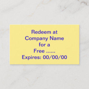 Speciale promotievak voor uw bedrijf visitekaartje