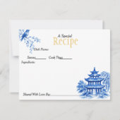Speciale Recept Chinoiserie Blauwe Kaart (Voorkant)