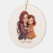 Speciale reservemoeder en dochter keramisch ornament (Links)