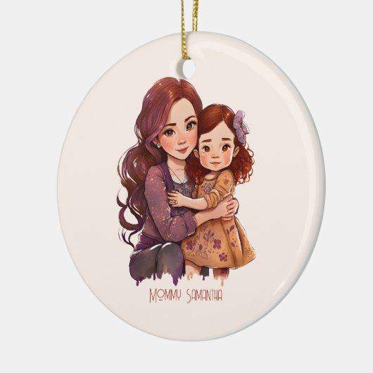 Speciale reservemoeder en dochter keramisch ornament (Links)