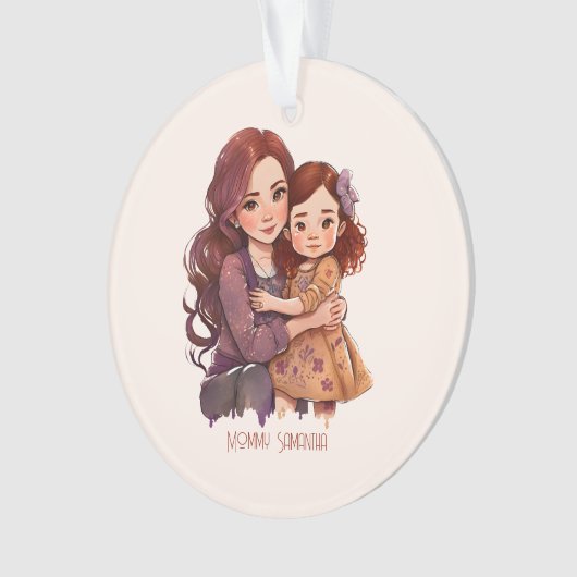 Speciale reservemoeder en dochter ornament (voorkant)