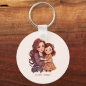 Speciale reservemoeder en dochter sleutelhanger (Achterkant)