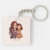 Speciale reservemoeder en dochter sleutelhanger (Achterkant)