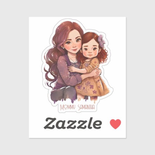 Speciale reservemoeder en dochter sticker (Vel)