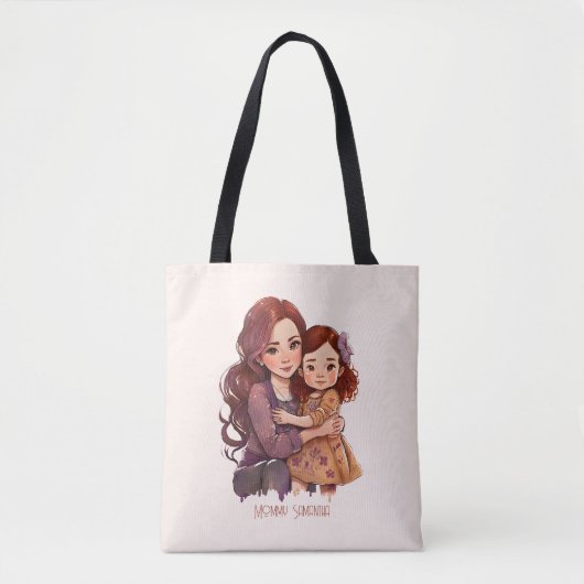 Speciale reservemoeder en dochter tote bag (Voorkant)