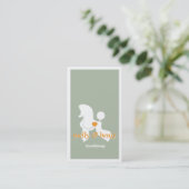 Speciale romantische Poodle Honden Visitekaartje (Staand voorkant)