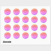 Speciale roze roze bloem foto Sticker (Vel)