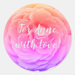 Speciale roze roze bloem foto Sticker