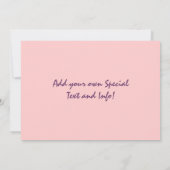 Speciale roze Stropdas Verzogen Uitvindingen Kaart (Achterkant)
