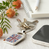 Speciale sleutelhanger met British Colours Design (Zijkant)