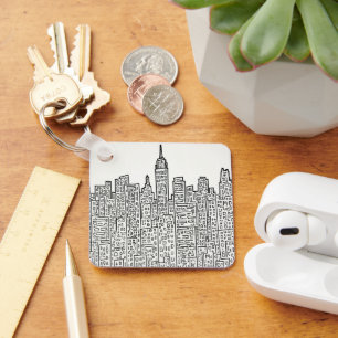 Speciale sleutelhanger voor Manhattan Skyscrapers