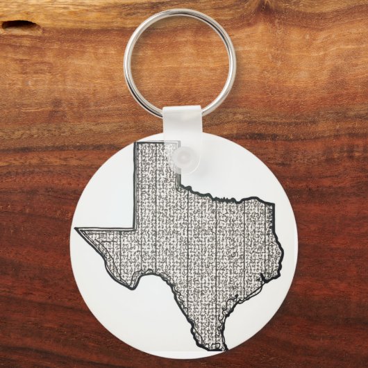 Speciale sleutelhanger voor Texas (Achterkant)